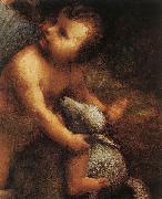 LEONARDO da Vinci, The Virgin and Child with St Anne